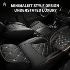 Upgrade Your Vehicle with 1pc of Luxury Car Seat Cover - Premium Faux Leather Car Seat Cushion Cover for Front &amp; Rear Seats!