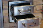 Two Drawer -In StoraUnit 12" x 11", Outdoor Kitchen, BBQ Island, USA