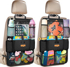 SURDOCA Car Organizers and Storage, Upgraded Car Seat Organizer with 11-inch Touch Screen Tablet Holder, Backseat Car Organizer with 9 Pockets, Car Seat Protector Road Trip Essentials for Kids, 1 Pack