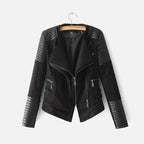 suede leather double coat