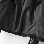 suede leather double coat