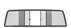 CRL TSW1829S Duo-Vent Four Panel Slider with Solar Glass for 1948-1955 GMC/Chevy Truck