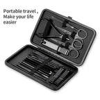 Classic Black Manicure Set Hand Feet Facial  Steel Accessories, 5 Choices