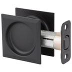Matte Black Square Hall/Closet Pocket Door Lock