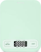 Etekcity Food Kitchen Scale, Digital Grams and Ounces for Weight Loss, Baking, Cooking, Keto and Meal Prep, Large, Green