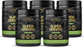 FREZZOR Super Greens Powder with UAF1000+, All-Natural New Zealand Green Fruit & Veggie Supplement, Energy, Vital Raw Veggies, ORAC Antioxidants, Enzymes, Detox & Cleanse, 1.5kg, 150 Serves, 5 Jars