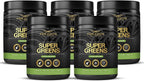FREZZOR Super Greens Powder with UAF1000+, All-Natural New Zealand Green Fruit & Veggie Supplement, Energy, Vital Raw Veggies, ORAC Antioxidants, Enzymes, Detox & Cleanse, 1.5kg, 150 Serves, 5 Jars