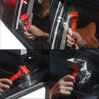 Car Safety Hammer Set of 2 Emergency Escape Tool Auto Car Window Glass Hammer Breaker and Seat Belt Cutter Escape 2-in-1 for Family Rescue &amp; Auto Emergency Escape Tools