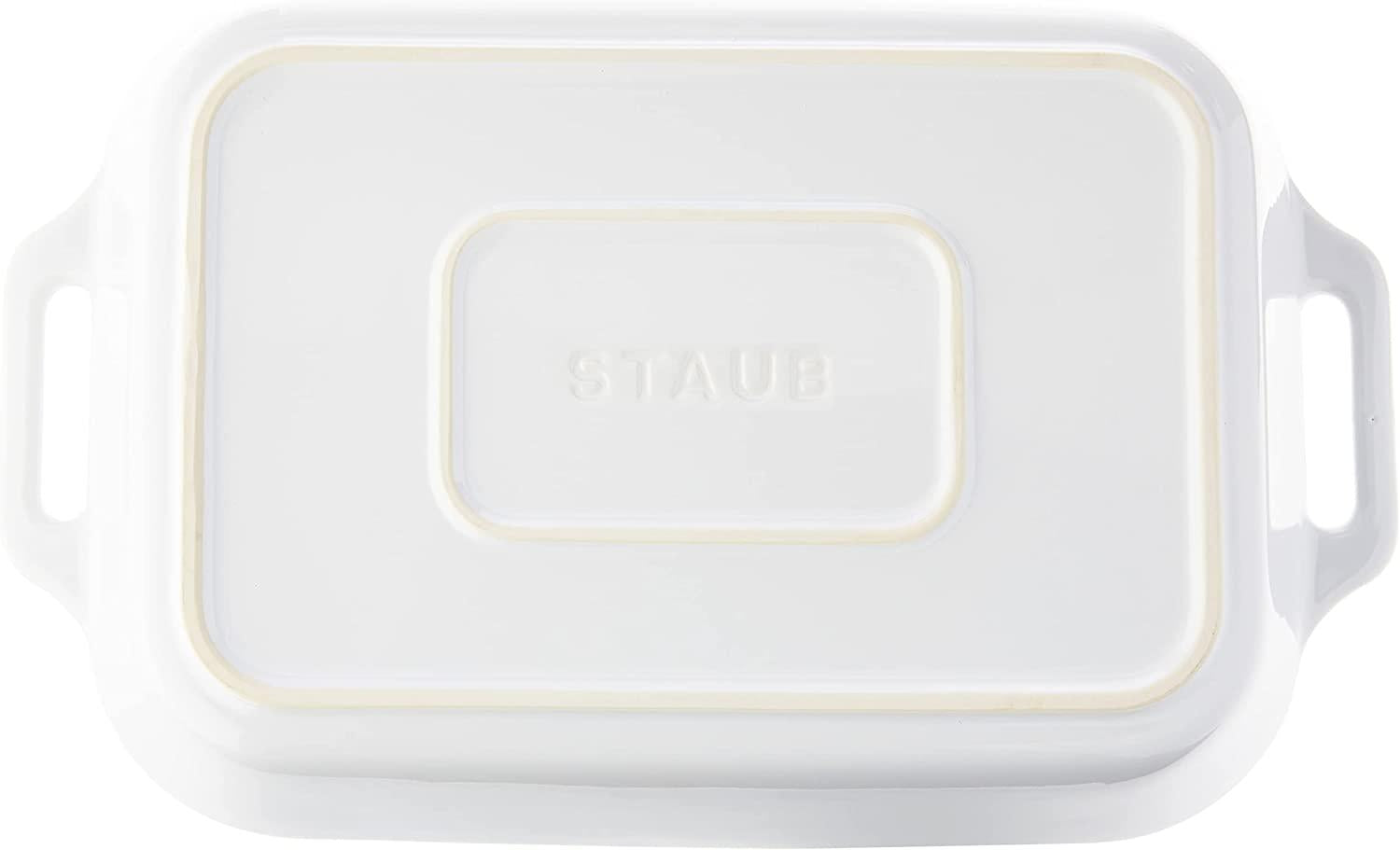 STAUB - 40508-597 STAUB Ceramics Rectangular Baking Dish, 13x9-inch, White