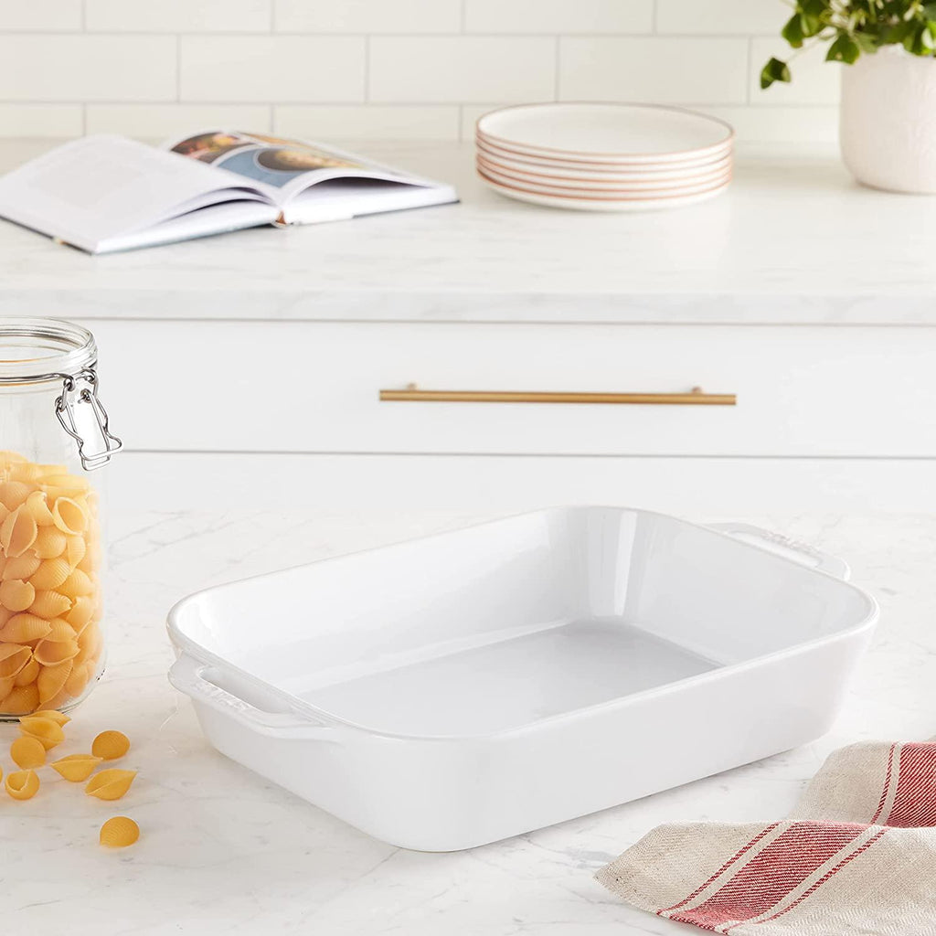 STAUB - 40508-597 STAUB Ceramics Rectangular Baking Dish, 13x9-inch, White
