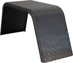 Trailer Fender 14 GauSteel Diamond Plate | 32" x 10" x 13" | Axle Trailer Fender | Trailer Fenders (2 Fenders) | Made in USA