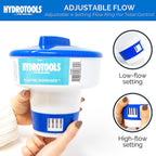 HYDROTOOLS BY SWIMLINE 8725 Large Capacity Pool &amp; Spa Chemical Dispenser | Compatible With Bromine &amp; Chlorine Supports 1-3’’ Tablets | Adjustable Control Ring For Customizable Flow Rate