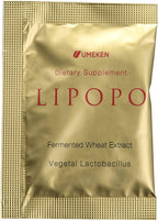 Umeken Lipopo, 3 Month Supply- Lipopolysaccharide, Beta-glucan from Yeast, Lactic Acid Bacteria, and Vitamin C. 90 Packets. Made in Japan.