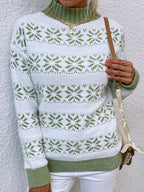 Fashion Striped Round Neck Long Sleeve Casual Pullover