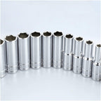 Wrench 1/2inch Deep Long Socket Set CRV 8-32mm Deep Socket Adapter for Torque Ratchet Socket Wrench Spanner Repair Hand Tool Metal Material (Color : 20PC)