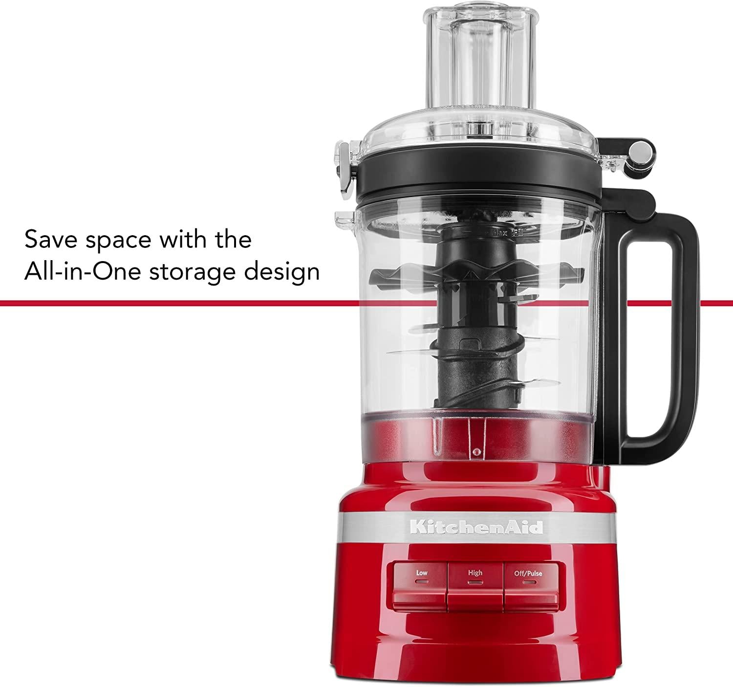 KitchenAid 9 Cup Food Processor, Empire Red