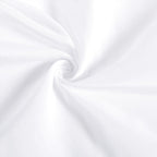 BiscaynWrap Around Bed Skirts for Queen Beds 15" Drop, White Adjustable Elastic Dust Ruffles Easy Fit Wrinkle &amp; Fade Resistant Silky Luxurious Fabric Machine Washable