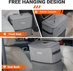 HOTOR Car Trash Can, 3-Gallon Ultra-Large Car Garbage Can, 100% Leakproof &amp; Waterproof Trash Can for Car, Multipurpose Car Trash Bin with Adjustable Straps, Magnetic Buckles, Mesh Pockets (Gray)