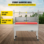 25W 132 Lbs  Lamb BBQ Roaster Rotisserie Spit Barbecue Chicken 9 Grill