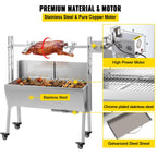 25W 132 Lbs  Lamb BBQ Roaster Rotisserie Spit Barbecue Chicken 9 Grill