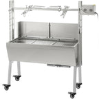25W 132 Lbs  Lamb BBQ Roaster Rotisserie Spit Barbecue Chicken 9 Grill