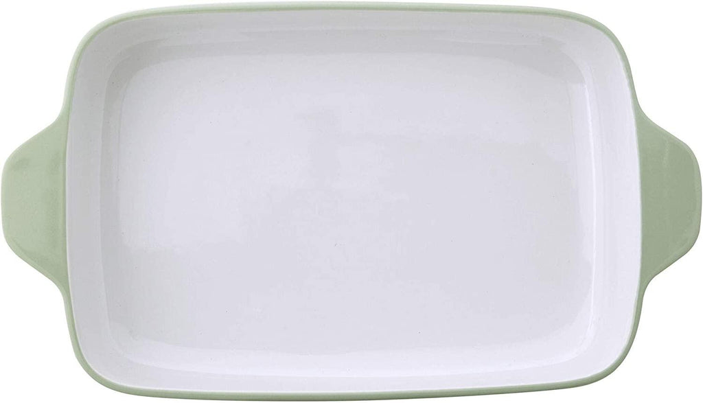 KitchenAid Vitrified Stoneware Rectangular Baker, 4.5-Quart, Pistachio