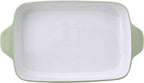 KitchenAid Vitrified Stoneware Rectangular Baker, 4.5-Quart, Pistachio