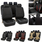 Car PU Leather Seat Cover High Quality Full Set universal cars Leather Seat Cover 5 Seat Protection Cover Suitable For Most Cars