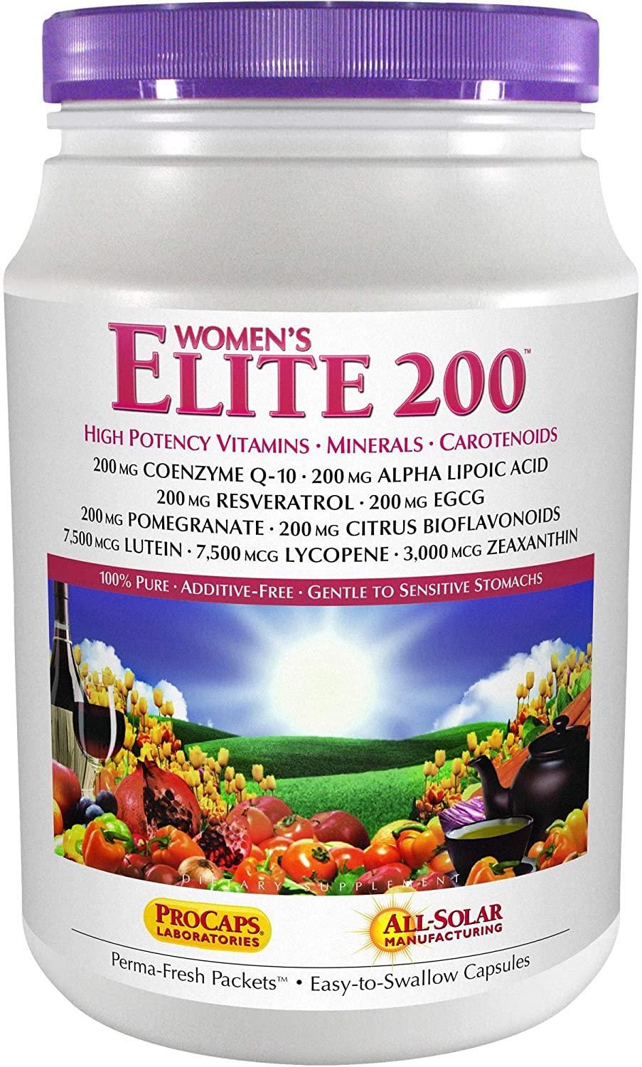 Andrew Lessman Multivitamin - Women's Elite-200 120 Packets – 40+ Potent Nutrients Plus 200mg Each Coenzyme Q10, Alpha Lipoic Acid, Resveratrol, EGCG, Pomegranate, Citrus Bioflavonoids. No Additives