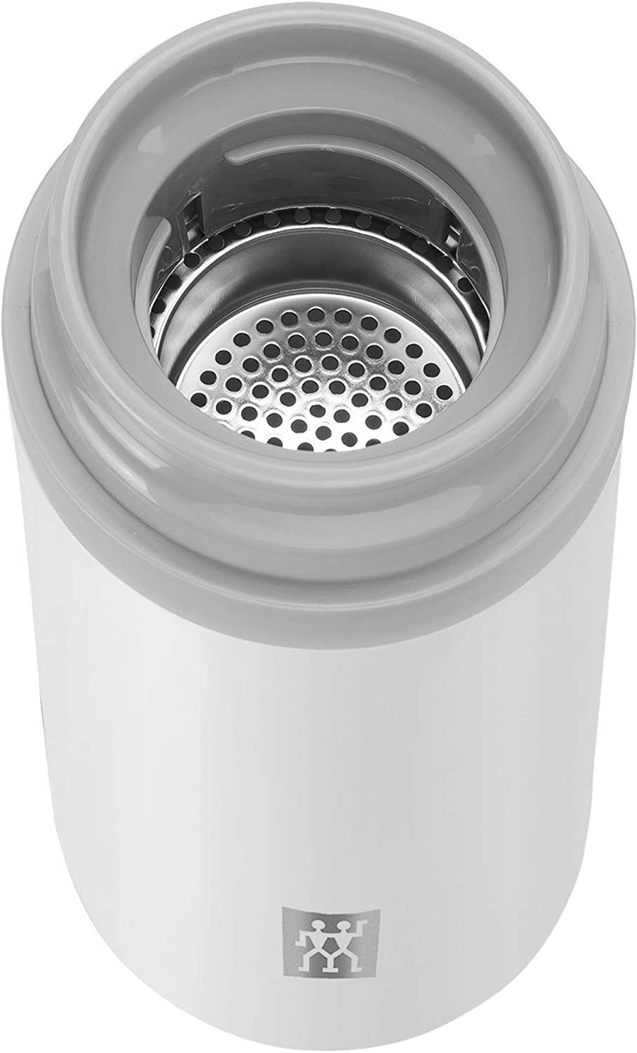ZWILLING Thermo Tea & Fruit Infuser, 14.2 oz, Silver-White