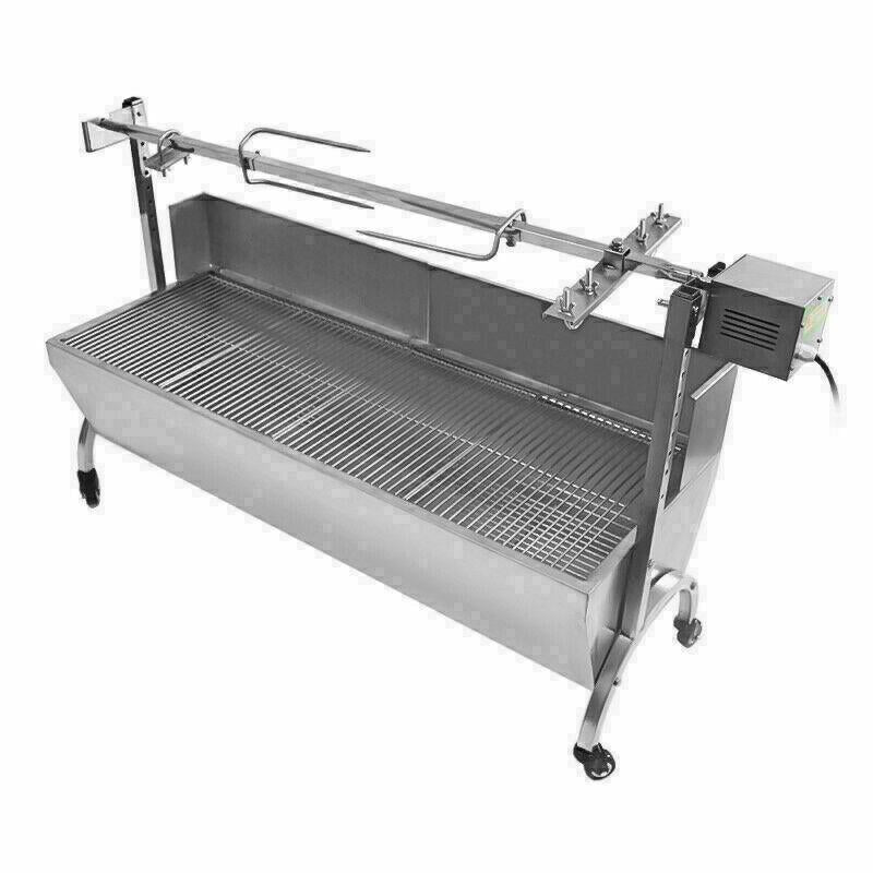 46" LarSpit Roaster Rotisserie Pig Lamb Roast BBQ Picnic Outdoor Cook Grill