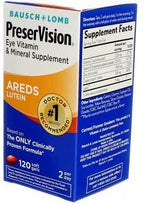 Bausch & Lomb PreserVision with Lutein 120 Soft Gels (Pack of 8)