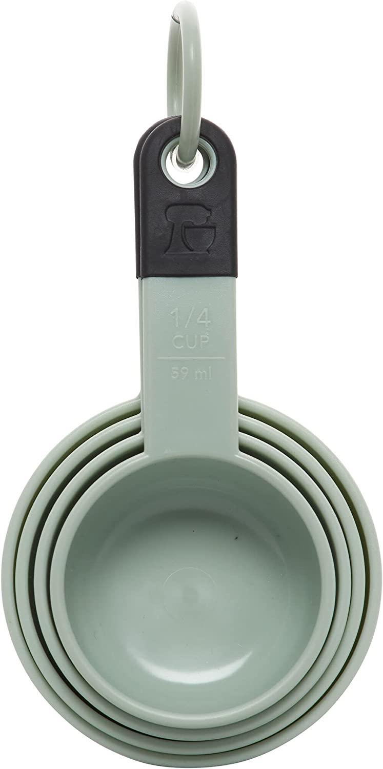 KitchenAid KE058OHPIA Classic Measuring Cups, Set of 4, Pistachio/Black