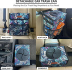 Vankor Trash Can for Car, Trash Bag Bin Hanging Waterproof Automotive Leak Proof Vehicle Garbage Cans Colorful Leaves