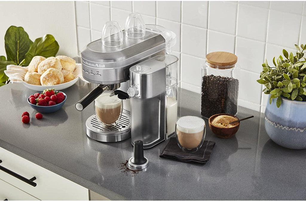 KitchenAid Automatic Milk Frother Metal Espresso, 17 oz, Brushed Stainless