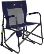 GCI Outdoor Freestyle Rocker Portable Rocking Chair &amp; Outdoor Camping Chair, Black