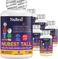 NuBest Tall Kids - Helps Kids Grow & Develop Healthily - Immunity & Bone Strength Support - Multivitamins & Minerals for Kids Ages 2 to 9 - 90 Chewable Berry Tablets - Fun Animal Shapes (Pack of 6)
