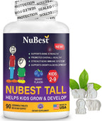 NuBest Tall Kids - Helps Kids Grow & Develop Healthily - Immunity & Bone Strength Support - Multivitamins & Minerals for Kids Ages 2 to 9 - 90 Chewable Berry Tablets - Fun Animal Shapes (Pack of 6)