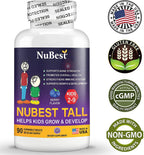 NuBest Tall Kids - Helps Kids Grow & Develop Healthily - Immunity & Bone Strength Support - Multivitamins & Minerals for Kids Ages 2 to 9 - 90 Chewable Berry Tablets - Fun Animal Shapes (Pack of 6)