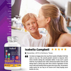 NuBest Tall Kids - Helps Kids Grow & Develop Healthily - Immunity & Bone Strength Support - Multivitamins & Minerals for Kids Ages 2 to 9 - 90 Chewable Berry Tablets - Fun Animal Shapes (Pack of 6)