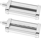 KitchenAid KSMPCA Pasta Cutter Attachment Set (2 Piece), One Size, Silver
