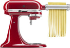 KitchenAid KSMPCA Pasta Cutter Attachment Set (2 Piece), One Size, Silver