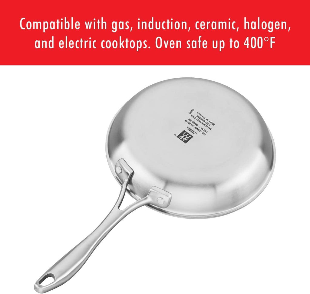 ZWILLING Spirit Non-Stick Fry Pan, 12-Inch Ceramic Fry Pan, Stainless Steel