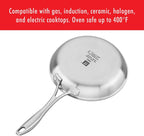ZWILLING Spirit Non-Stick Fry Pan, 12-Inch Ceramic Fry Pan, Stainless Steel