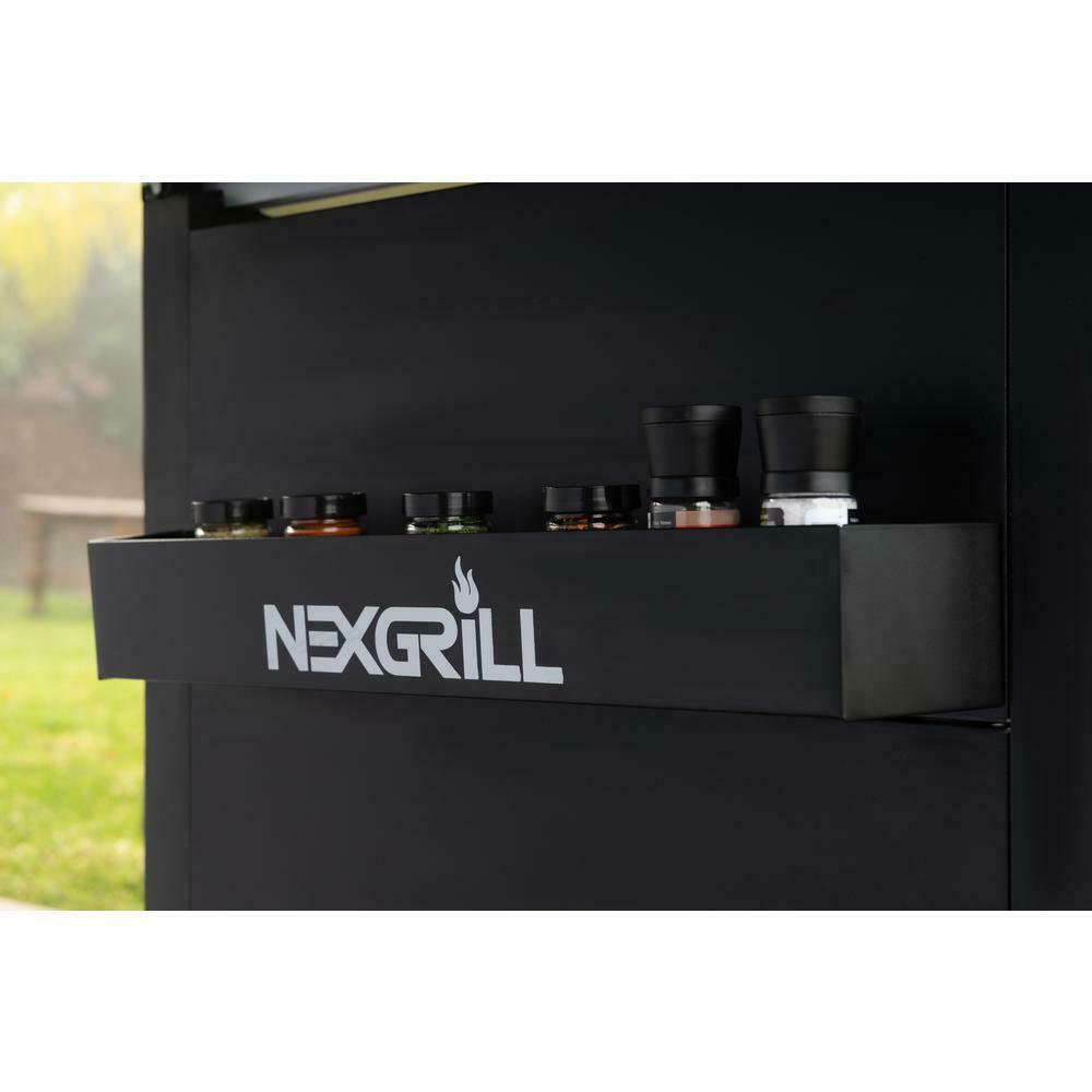 5-Burner Propane Gas Grill  Steel with Side Burner and Condiment Rack