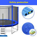 ORCC 12FT Kids Trampoline, TÜV Certificated Yard Trampoline with all Accessories