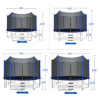ORCC 12FT Kids Trampoline, TÜV Certificated Yard Trampoline with all Accessories