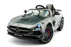 CarZ4KidS MERCEDES SLS AMG FINAL EDITION 12V ELECTTRIC KIDS RIDE ON TOY CAR BATTERY POWERED LED WHEELS PARENTAL REMOTE MP4 PLAYER  | GRAY METALLIC