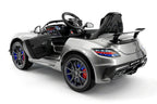 CarZ4KidS MERCEDES SLS AMG FINAL EDITION 12V ELECTTRIC KIDS RIDE ON TOY CAR BATTERY POWERED LED WHEELS PARENTAL REMOTE MP4 PLAYER  | GRAY METALLIC