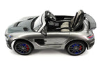 CarZ4KidS MERCEDES SLS AMG FINAL EDITION 12V ELECTTRIC KIDS RIDE ON TOY CAR BATTERY POWERED LED WHEELS PARENTAL REMOTE MP4 PLAYER  | GRAY METALLIC